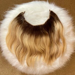 Hidden Crown #60/8P Customized Halo Hair Extensions 12” (now 11”)